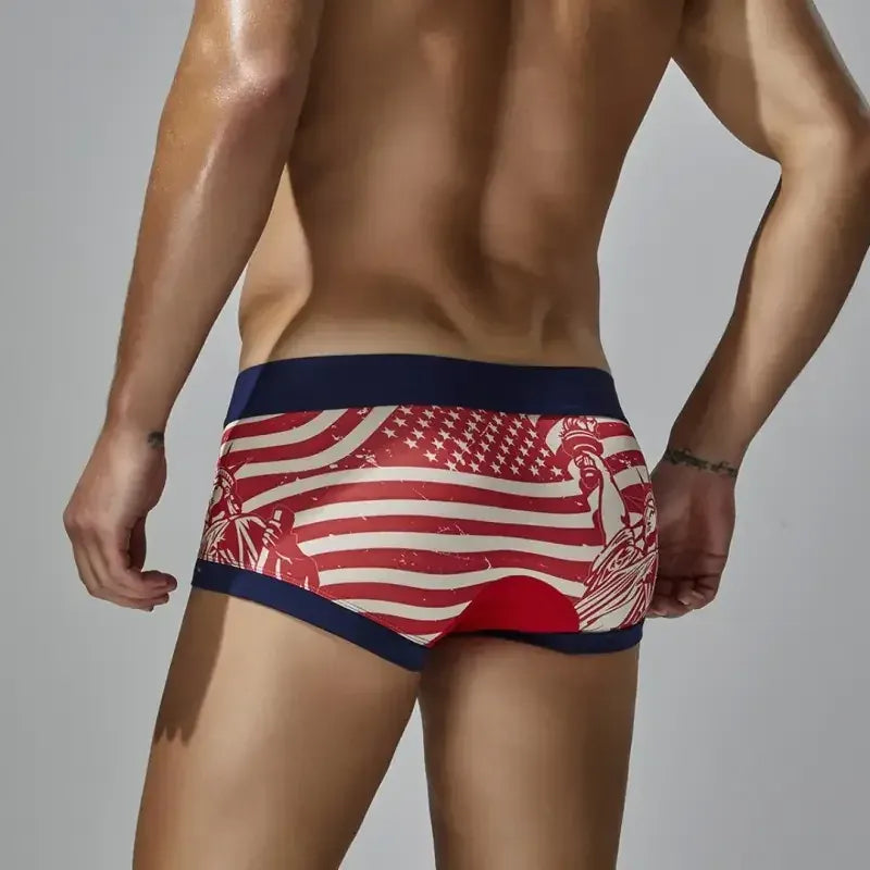 Seobean Seobean Statue of Liberty & Flag Boxer Briefs 250206