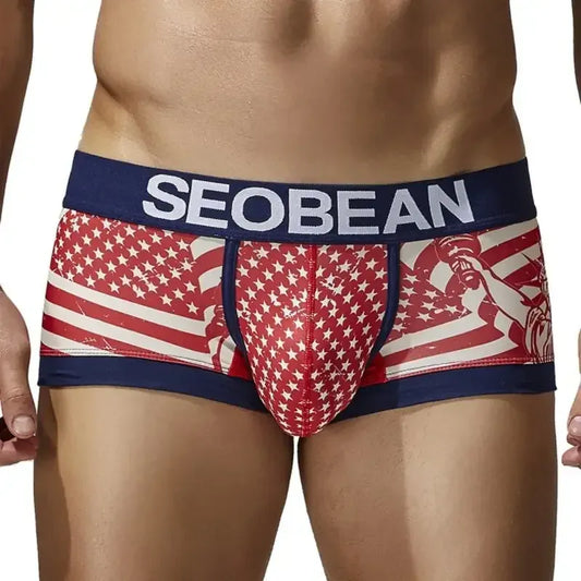 Seobean Seobean Statue of Liberty & Flag Boxer Briefs 250206