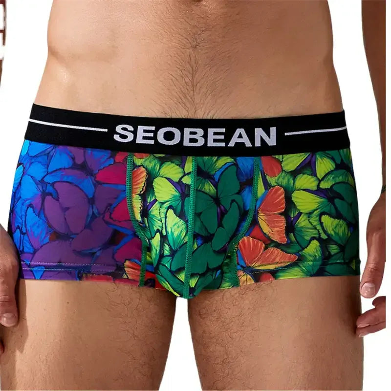 Seobean Seobean Summer Men's Underwear with Extra Room Low-Rise Boxer Briefs