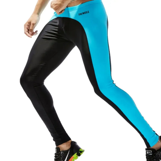 Seobean TAUWELL Men's Long John Compression Leggings - Performance Sports Tights
