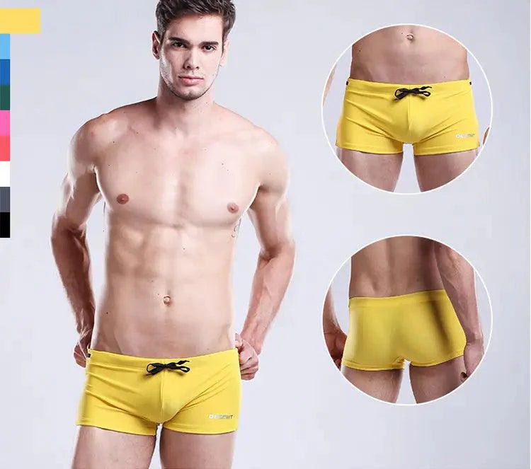 Solid Swim Trunks Beach Bikini - His Inwear