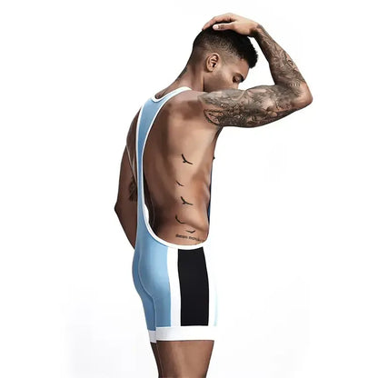 TAUWELL TAUWELL Men's Fitness Wrestling Bodysuit Singlet Athletic Vest for Men