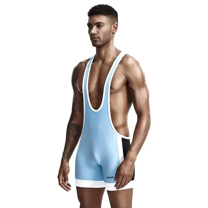 TAUWELL TAUWELL Men's Fitness Wrestling Bodysuit Singlet Athletic Vest for Men