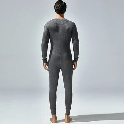 TAUWELL TAUWELL Men's Long Sleeve Bodysuit - Union Suit