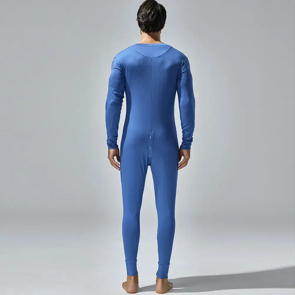 TAUWELL TAUWELL Men's Long Sleeve Bodysuit - Union Suit