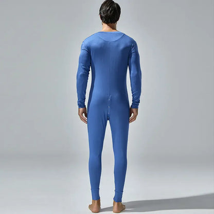 TAUWELL TAUWELL Men's Long Sleeve Bodysuit - Union Suit