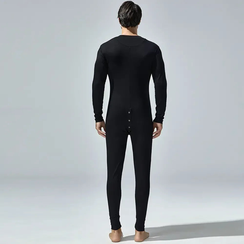 TAUWELL TAUWELL Men's Long Sleeve Bodysuit - Union Suit