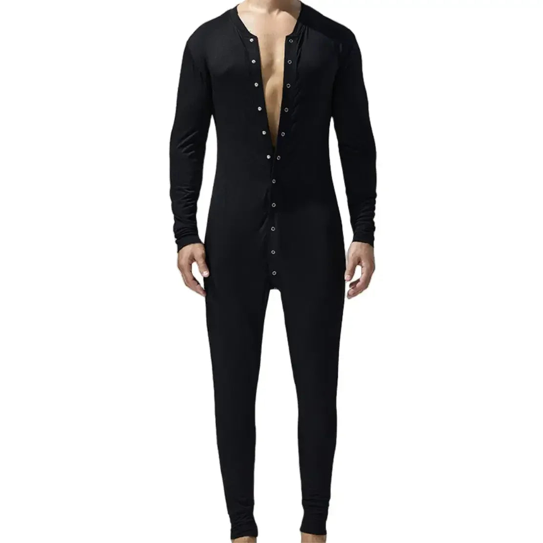 TAUWELL TAUWELL Men's Long Sleeve Bodysuit - Union Suit
