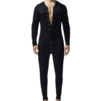 TAUWELL TAUWELL Men's Long Sleeve Bodysuit - Union Suit