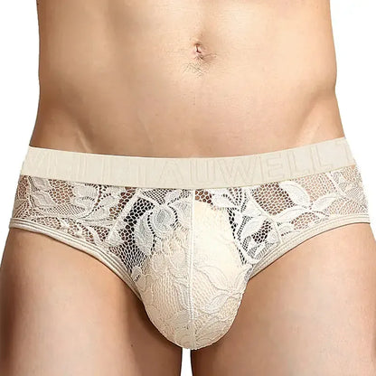 TAUWELL TAUWELL Men's Low-Rise Sexy Lingerie Briefs - 95% Nylon