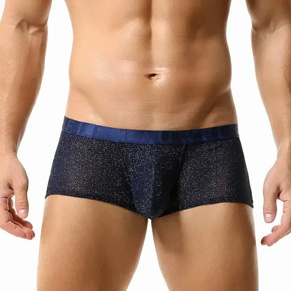 TAUWELL Tauwell Men's Low Rise Shiny Boxer Briefs