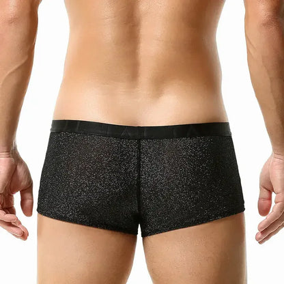 TAUWELL Tauwell Men's Low Rise Shiny Boxer Briefs