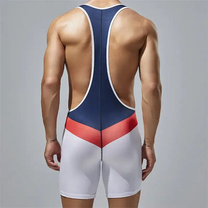TAUWELL TAUWELL Men's Performance Bodysuit - Stretchy Training Suit for Active Sports