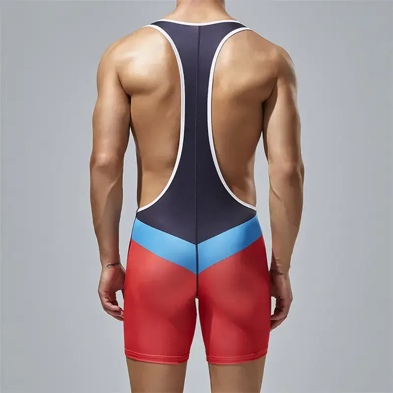 TAUWELL TAUWELL Men's Performance Bodysuit - Stretchy Training Suit for Active Sports