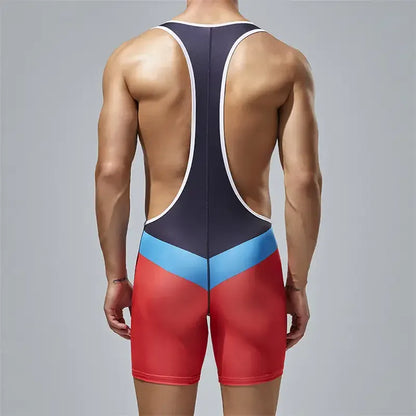 TAUWELL TAUWELL Men's Performance Bodysuit - Stretchy Training Suit for Active Sports