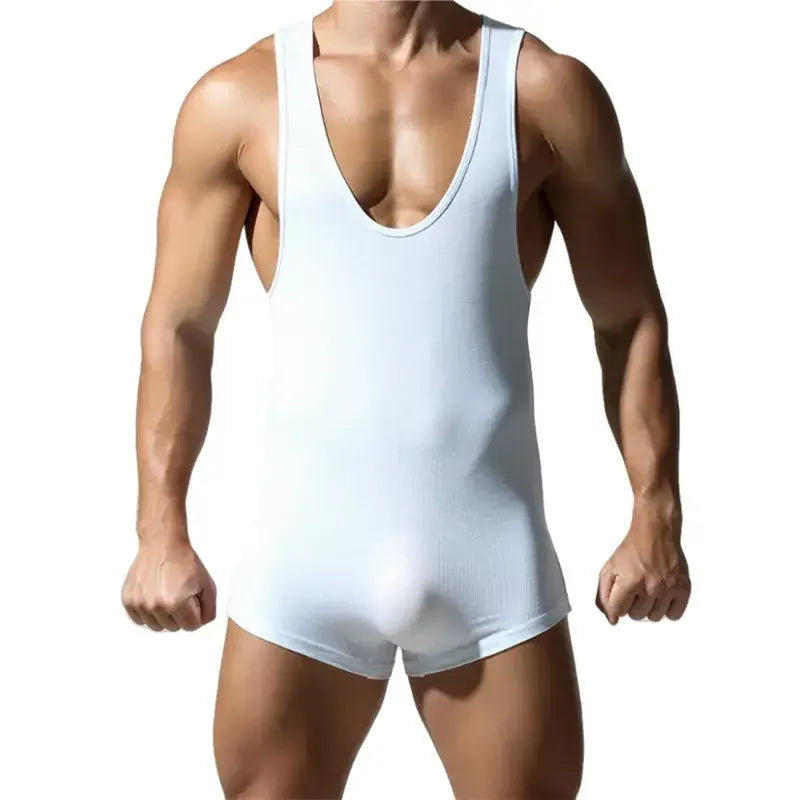 TAUWELL TAUWELL Men's Seamless Singlet Bodysuit Athletic Sports Wear