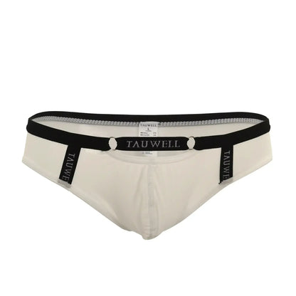 TAUWELL Tauwell Men's Sexy Low-Rise Briefs - Quick-Dry Pink Nylon & Spandex Underwear