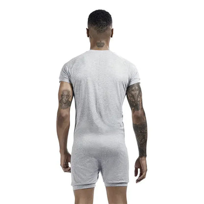 TAUWELL TAUWELL Men's Solid Soft Short Sleeve Bodysuit